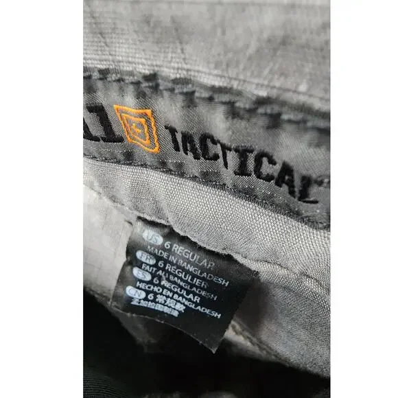 Women's 5.11 Tactical Straight Leg Pants Grey Black Lot Of 2 Size 6 - Picture 9 of 11